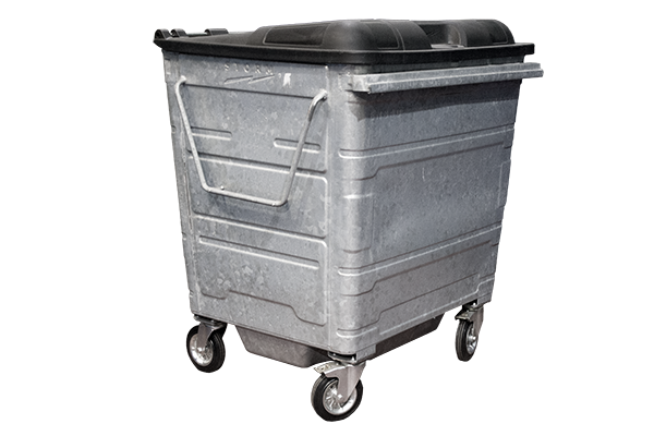 Storm 1100lt Galvanized Waste Container