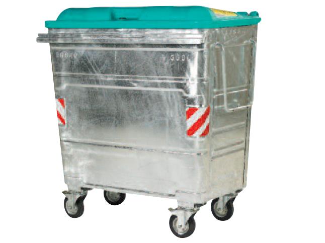 Galvanised Steel Bin Rodent proof rubbish storage recycling container (lrb)