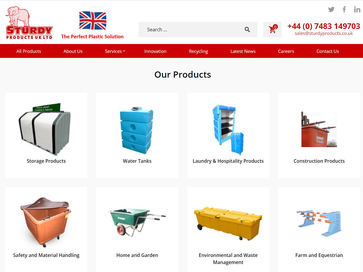 Sturdy Products launch sister website in the UK…