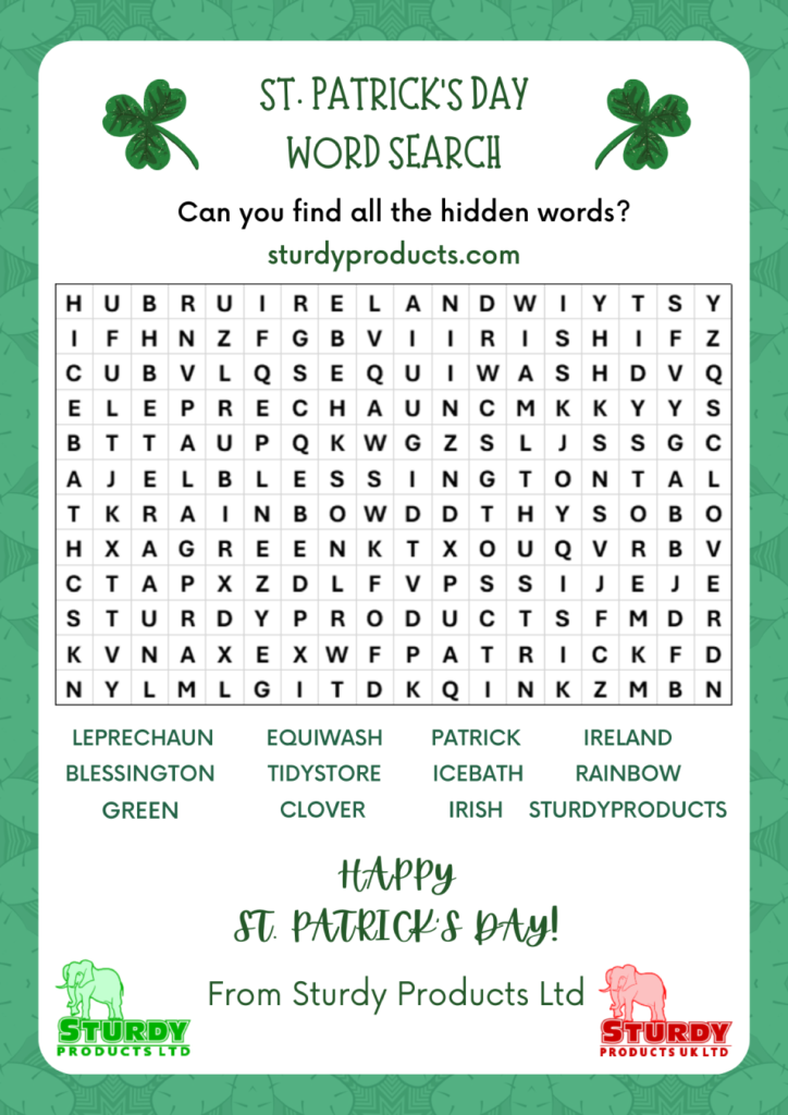 St Patricks Day Word Search