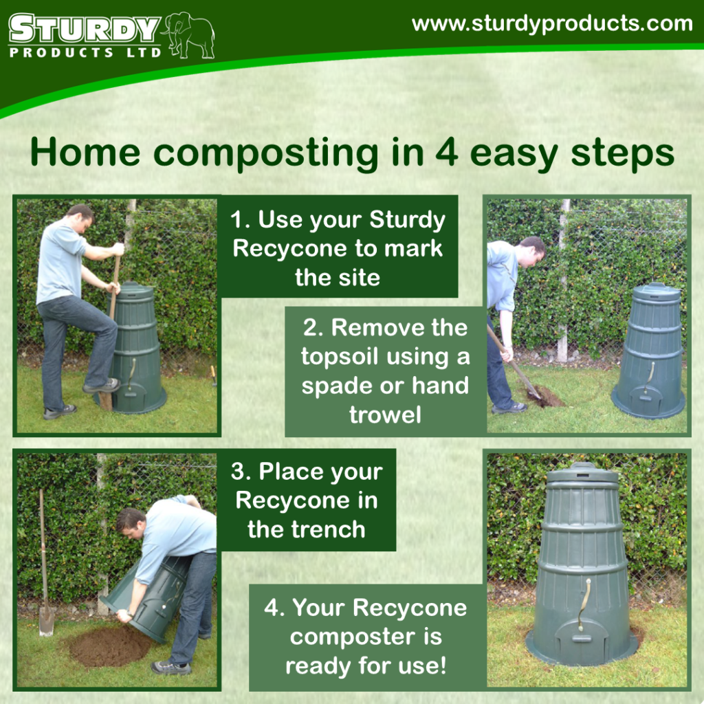 Home Composting in 4 easy steps